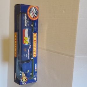 Jeff Gorgonzola winners circle nascar trailer rig